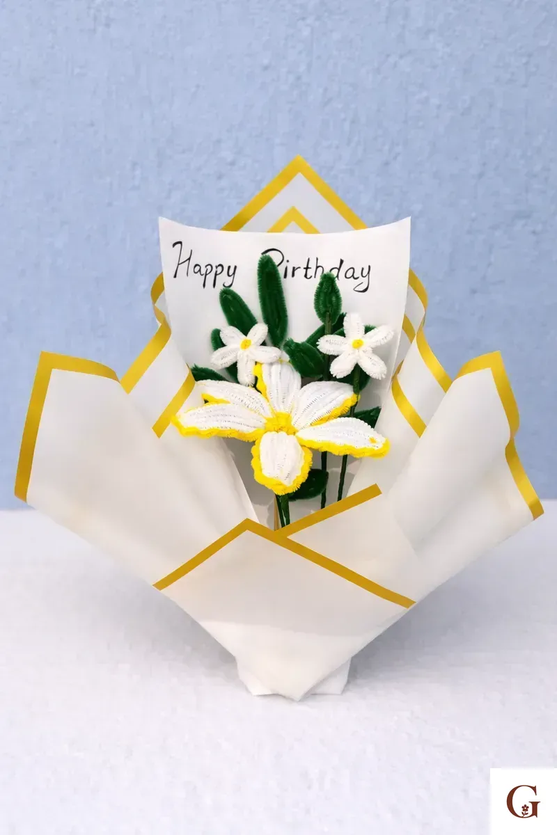 Flower Bouquet | Romantic Gift for Girlfriend - Handmade with love by GulNest