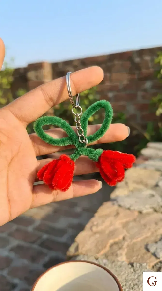 Tulip Keychain | Cute Gift for Best Friend - Handmade with love by GulNest