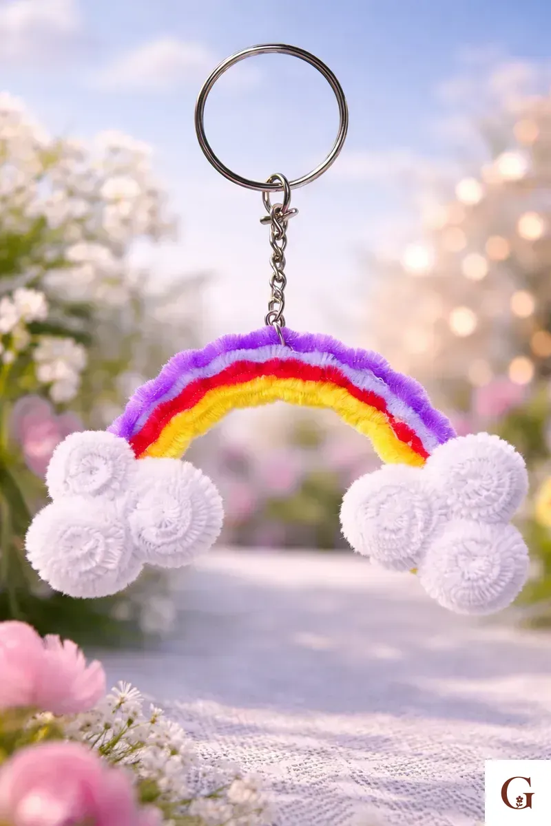 Rainbow Keychain | Colorful Friendship Gift - Handmade with love by GulNest