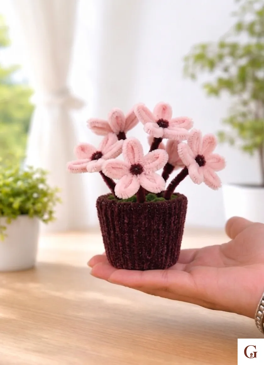 Daisy Flower Mini Pot | Thank You Gift for Wife - Handmade with love by GulNest