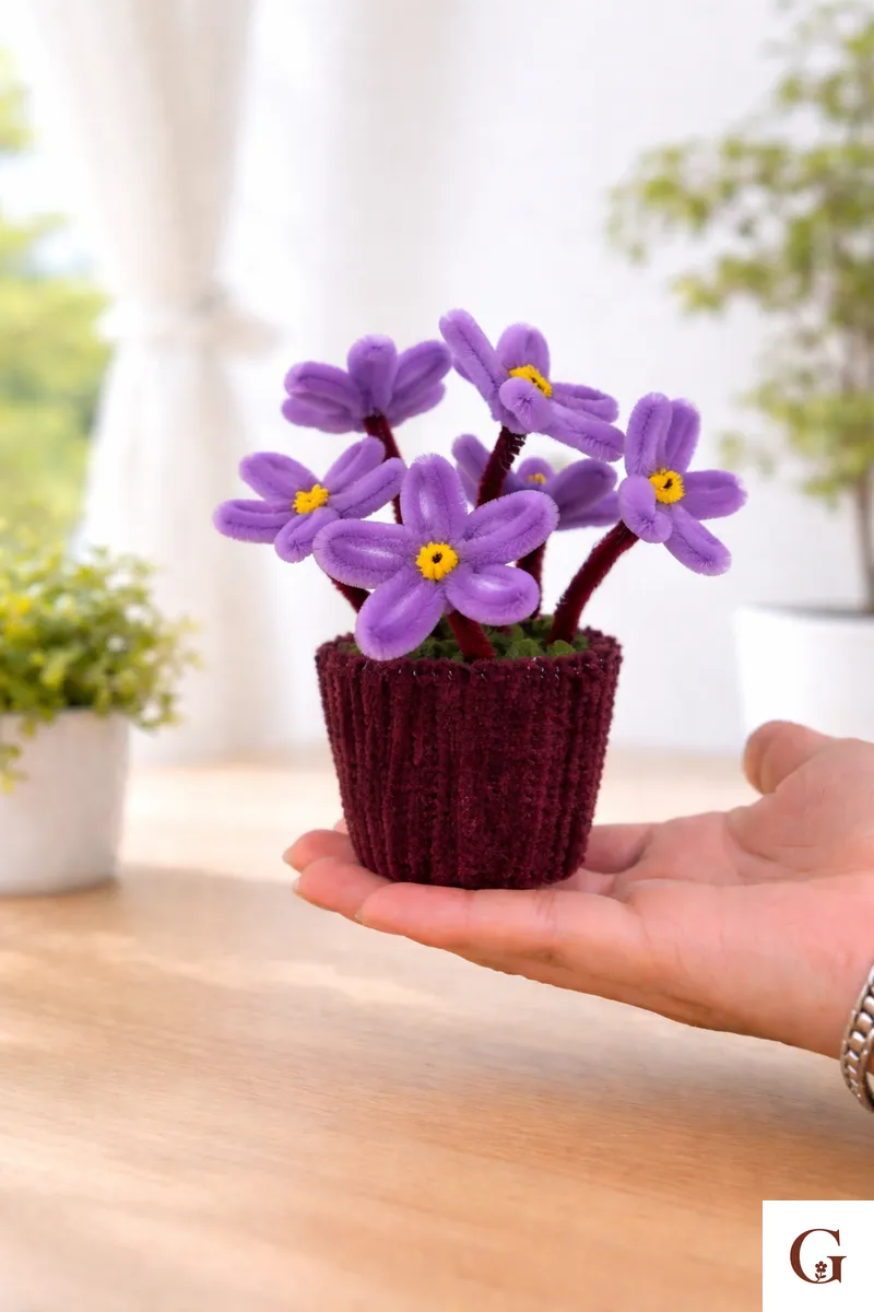 Daisy Flower Mini Pot | Housewarming Gift for Friend - Handmade with love by GulNest