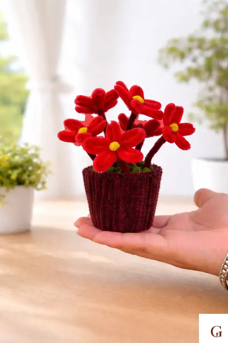 Mini Daisy Flower Pot | Cute Thank You Gift - Handmade with love by GulNest