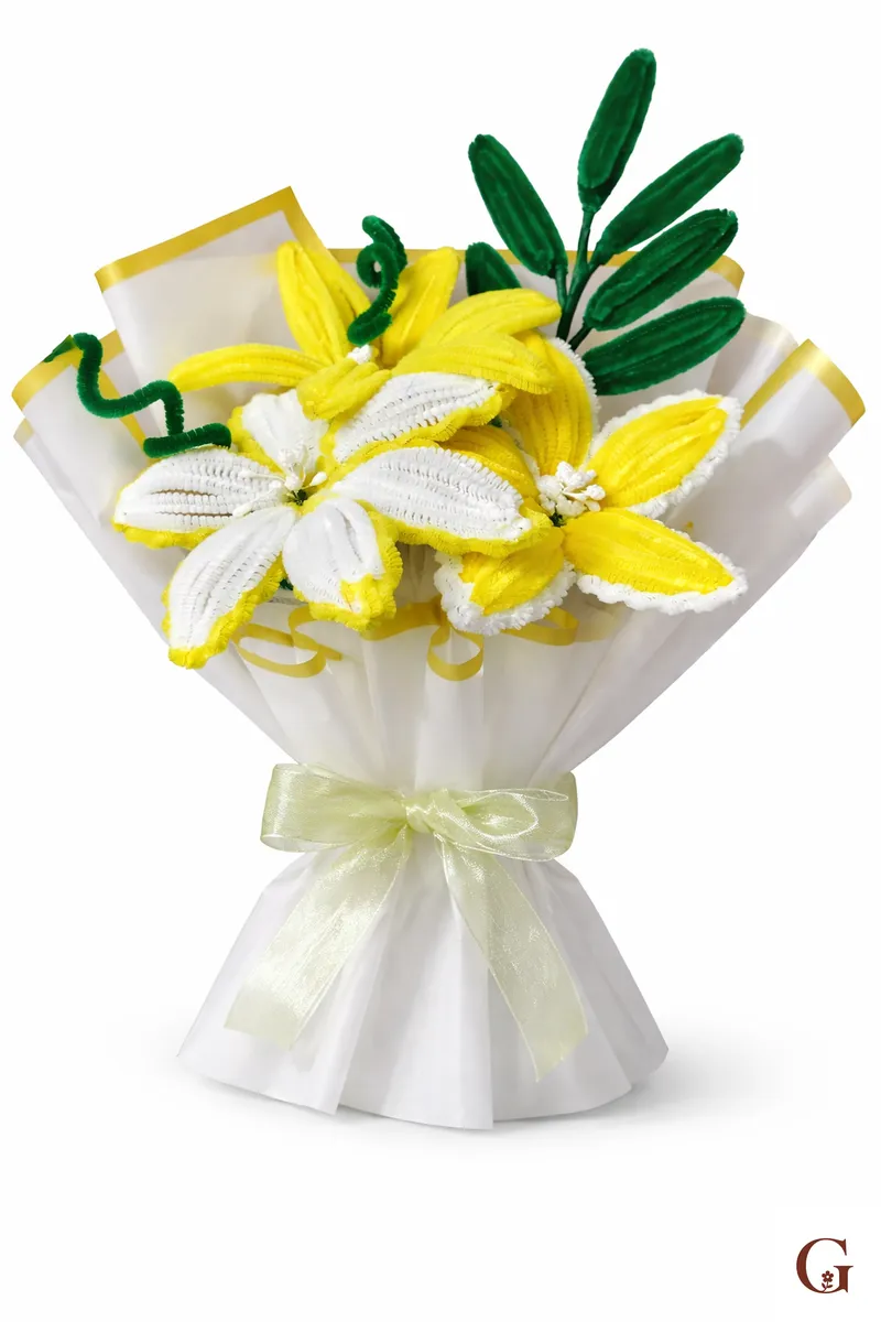 Yellow Flower Bouquet - Handmade with love by GulNest