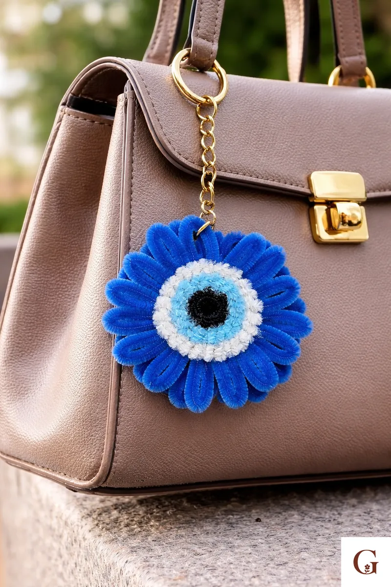 Evil Eye Keychain | Protection Gift for Best Friend - Handmade with love by GulNest